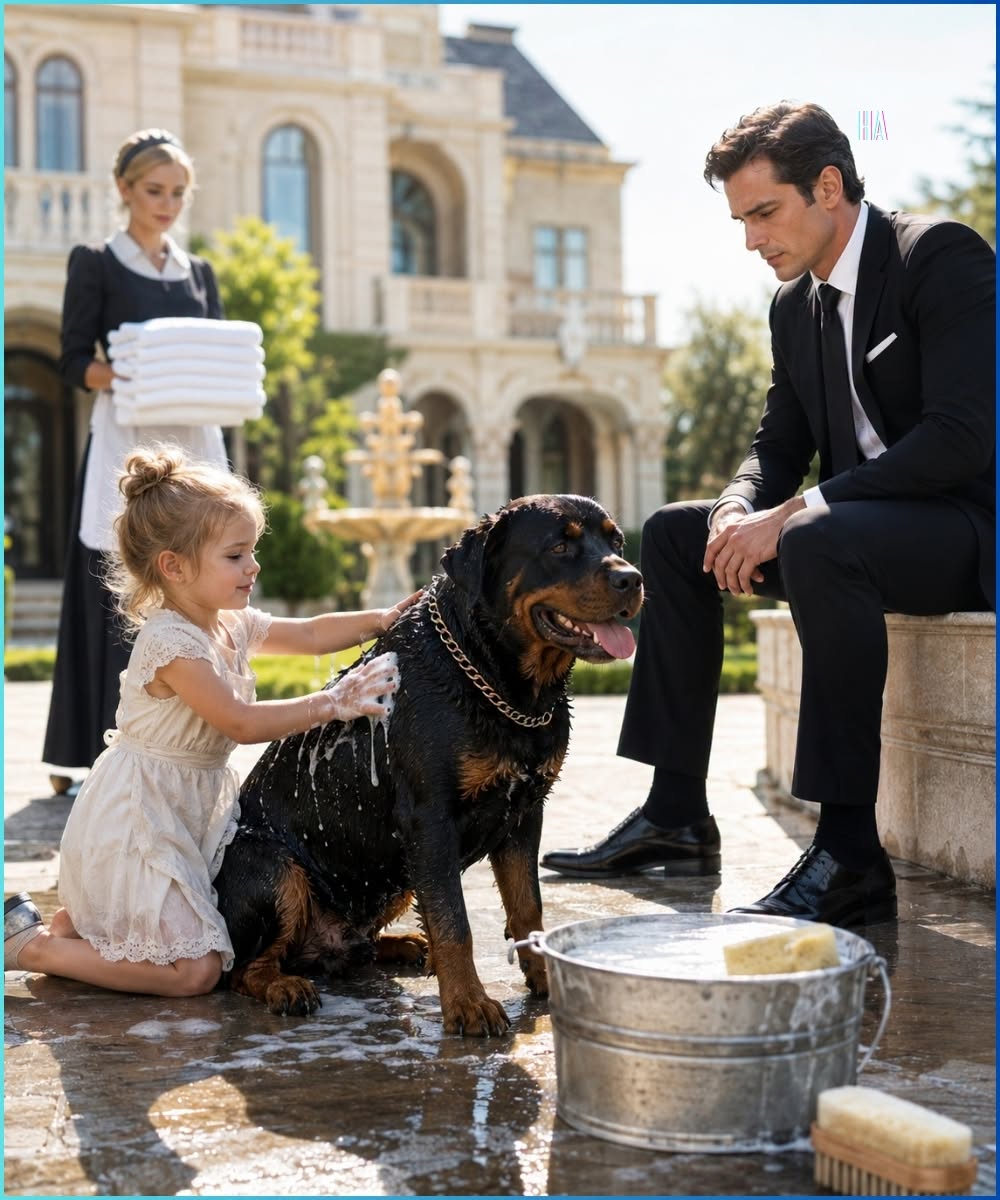 The Maid’s Three-Year-Old Washed the Mafia Boss’s Untouchable Dog, and What He Did Next Changed Everything
