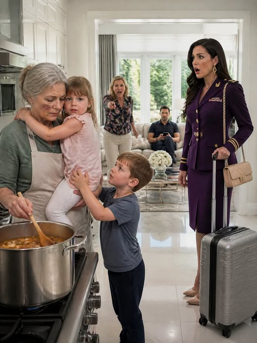 I came home three hours early and found my sick mother cooking over a hot stove while trying to care for my two-year-old twins
