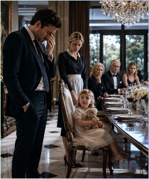 The Billionaire Boss Let His Maid’s Toddler Sit in His Dead Daughter’s Chair, but What Fell from Her Pocket Made Him Leave the Table in Tears