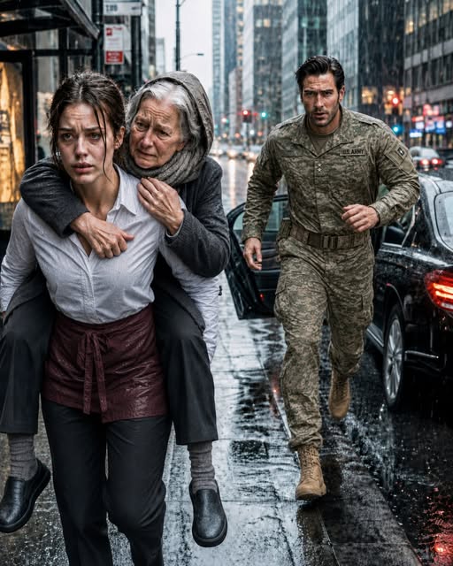 I lost my job for stopping in the pouring rain to help an injured old woman everyone else ignored. Hours later, I discovered she was the mother of a United States Army colonel who was desperately searching for her—and he was already on his way to find me.