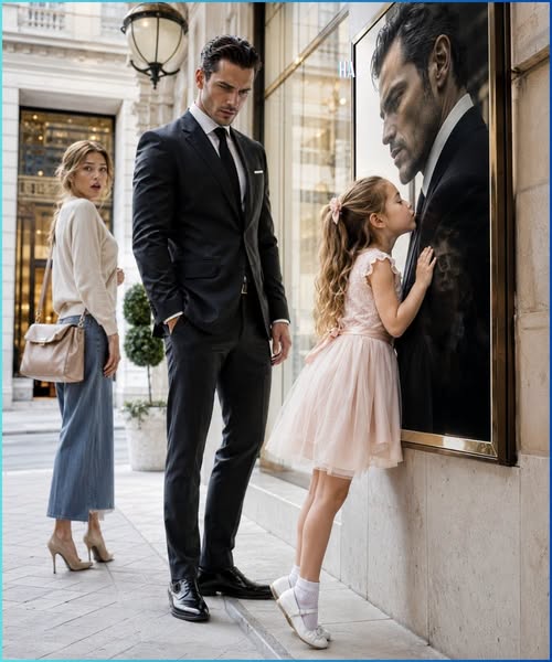 Her Six-Year-Old Kissed the Cold Mafia Boss’s Poster, and the Real Man Standing Behind Her Asked One Question That Changed Everything
