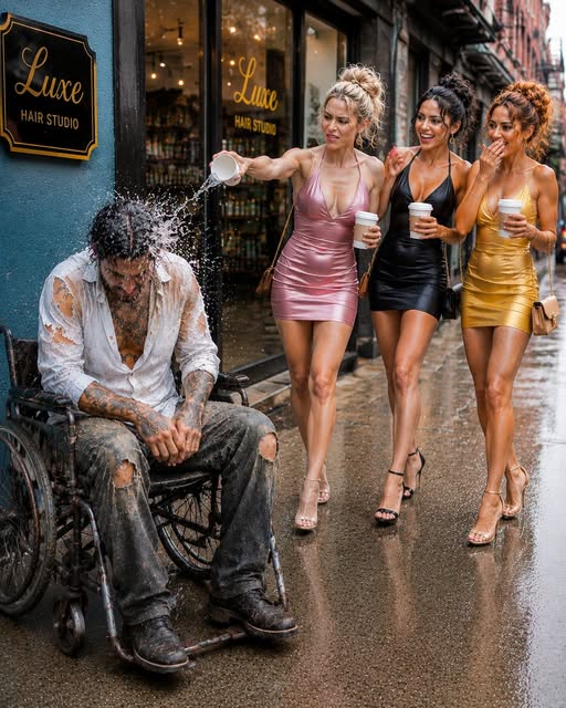 Mafia Boss Sat In A Broken Wheelchair Begging On Main Street — Then A Poor Baker's Daughter Knelt Down And Asked His Name