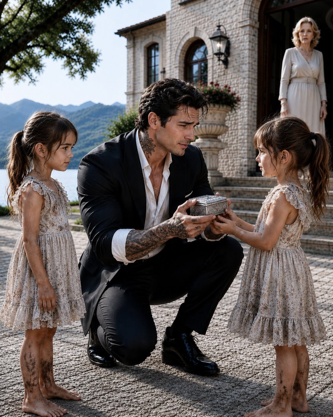Everyone feared me as one of the most powerful mafia bosses in the country, yet my own mother demanded that I throw two abandoned twin girls out of my late wife's house. She somehow recognized them before I even told her who they were, and seconds later, a small silver keepsake box exposed the darkest betrayal my family had hidden from me for years.