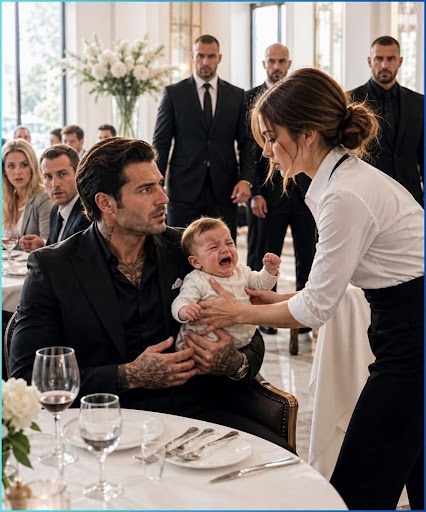 1 The Mafia Boss’s Baby Wouldn’t Stop Crying in the Restaurant—Until a Waitress Crossed a Line No One Dared Touch