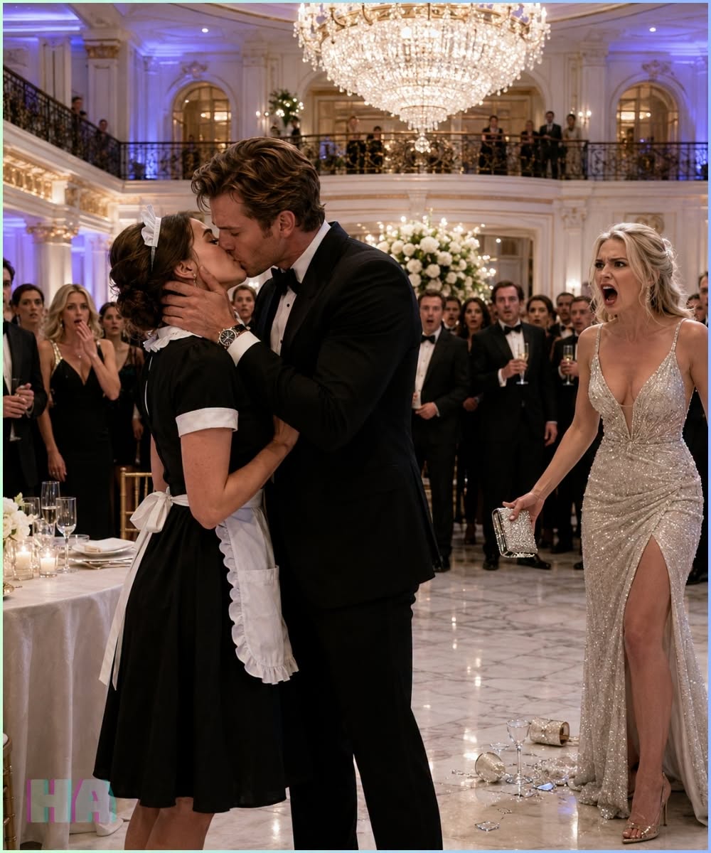 The Billionaire Kissed the Maid at His Own Engagement Gala, but His Fiancée’s Scream Exposed the Betrayal She Had Planned First