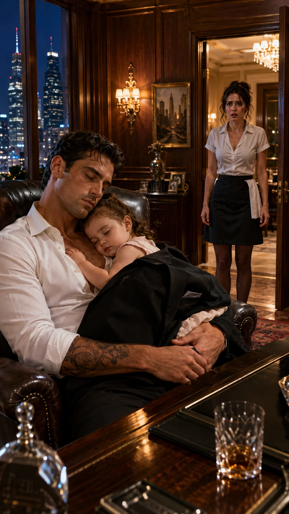 The feared Chicago boss fell asleep holding a maid’s toddler—then one look at the little girl’s face exposed the brother he thought was gone forever.
