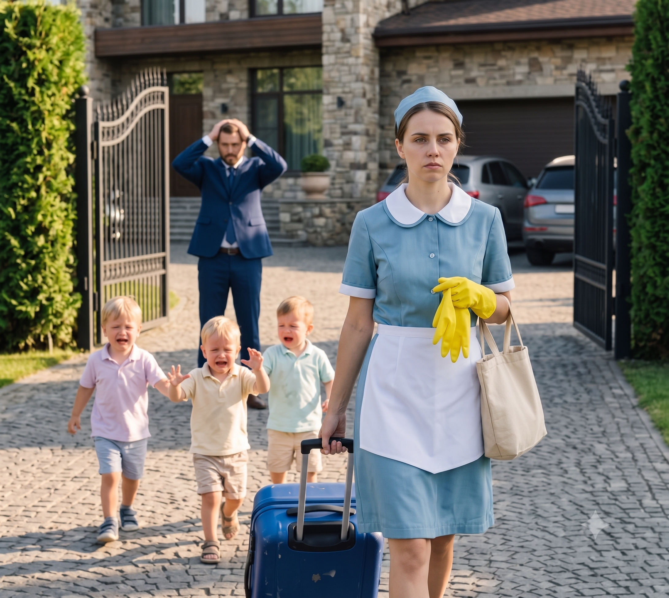 The billionaire called his maid a THIEF and threw her into the street—then his terrified triplets screamed four words that made him realize he had destroyed the wrong woman.