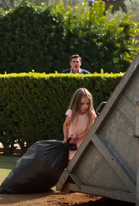 "I Came Home Two Weeks Early And Found My Eight-Year-Old Daughter Kneeling In Rotting Garbage—Then She Whispered Who Had Put Her There.