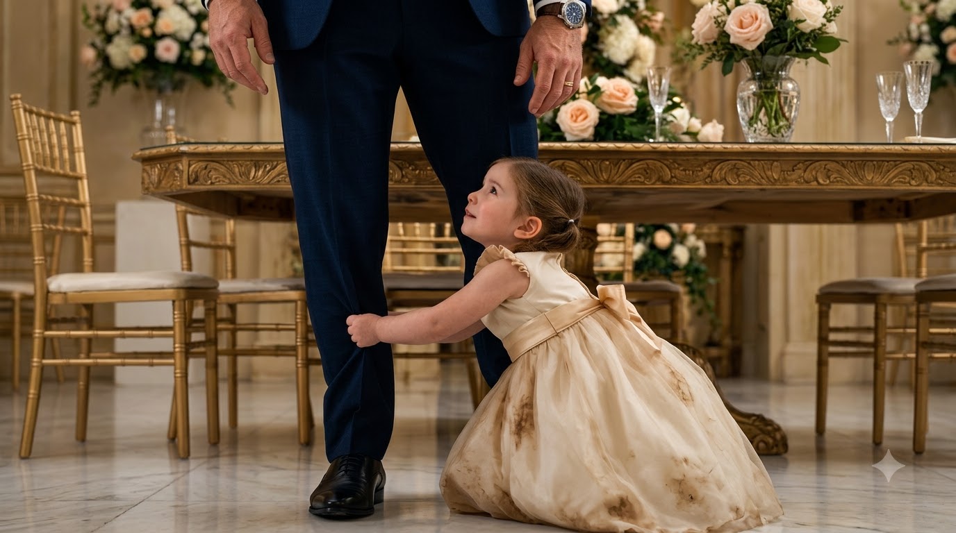 ABOFETEÓ A LA NIÑA EN SU BODA, PERO EL VESTIDO ESCONDIÓ LA VERDAD MORTAL