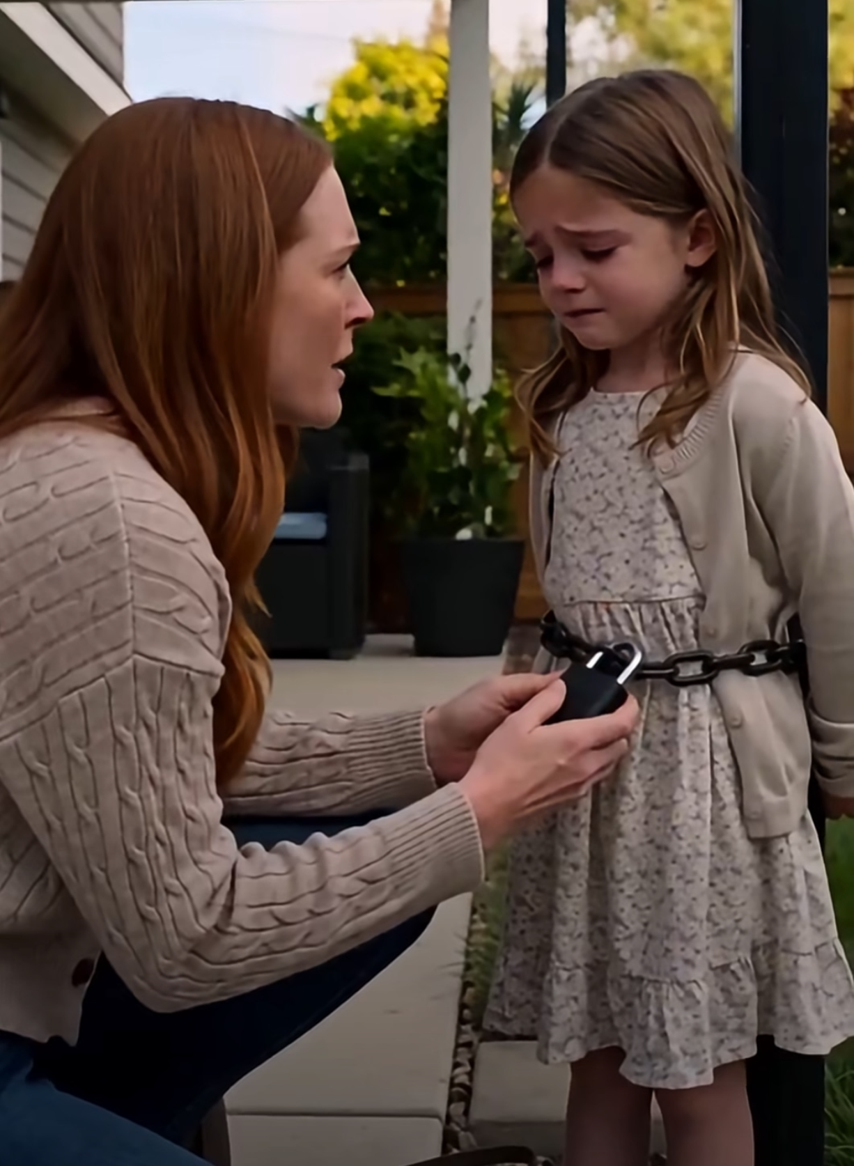 SHE THOUGHT CHAINING HER GRANDDAUGHTER WOULD GO UNPUNISHED—UNTIL THE GIRL’S MOTHER WALKED IN
