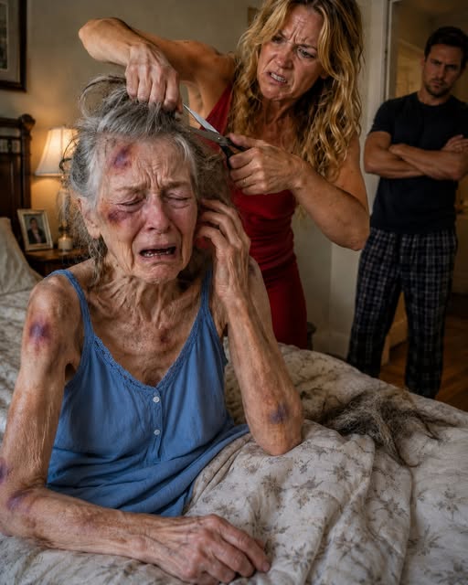 THEY THOUGHT CUTTING THE OLD WIDOW’S HAIR WOULD FORCE HER TO SIGN—UNTIL SHE WHISPERED, “ACTIVATE EVERYTHING. THREE DAYS.”