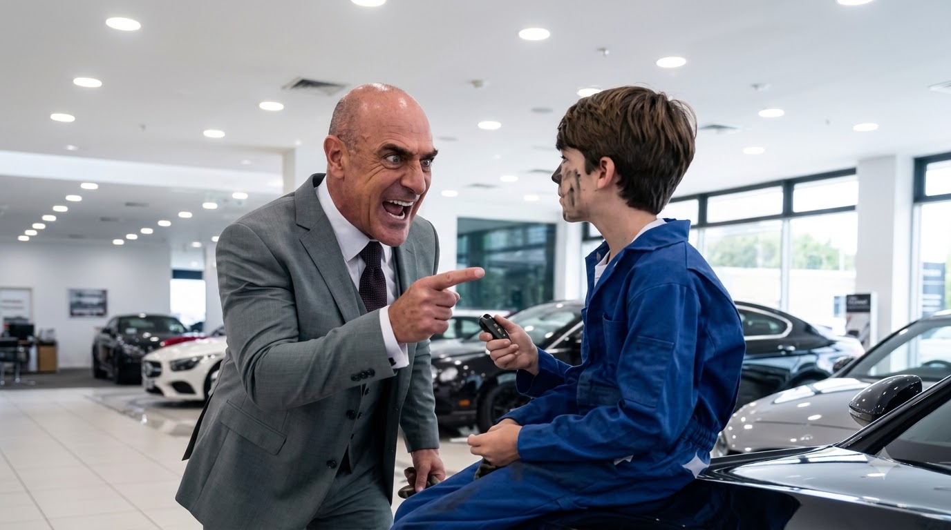 THE CAR DEALER MOCKED THE GREASE-COVERED BOY | My CMS