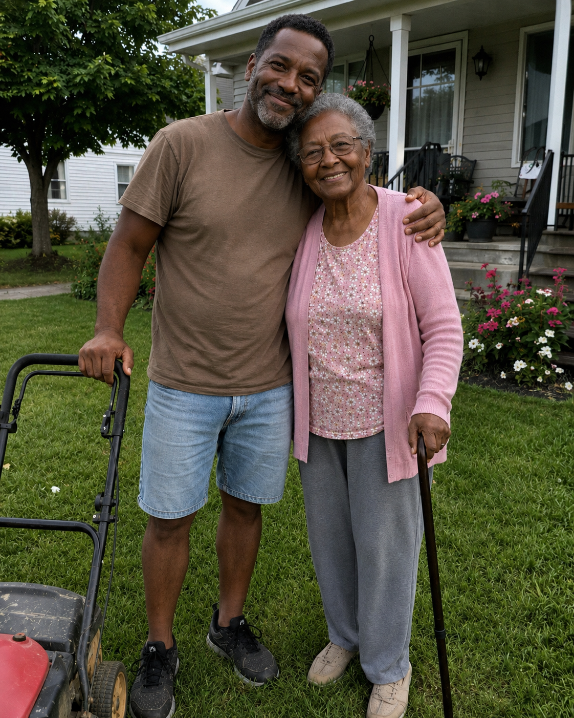 For 8 years, I mowed my elderly neighbor's lawn without accepting a penny — after her funeral, her attorney handed me a sealed envelope and said, "She knew this belonged to you."