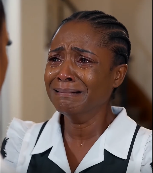The stepmother wanted to fire the maid, but the little girl told her father the whole truth and said that only the maid took care of her, and what the father did to his wife is very funny,