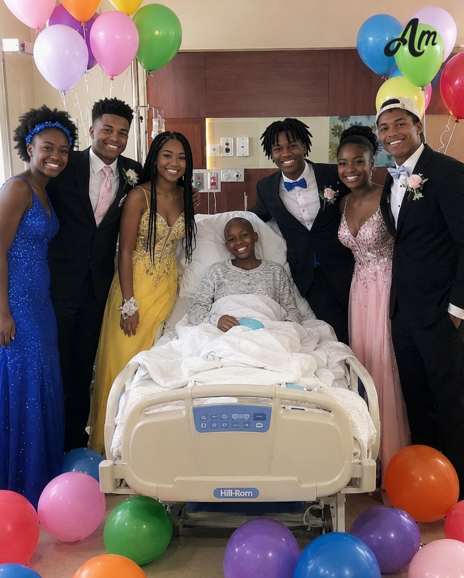 My daughter's classmates brought prom to her hospital room because she couldn't attend because of her illness