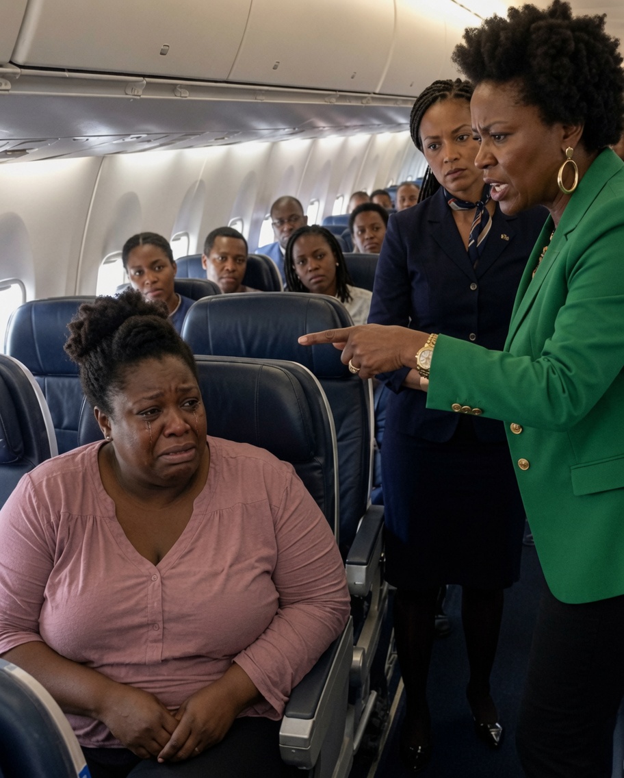 The woman beside me demanded that the crew move me to another seat and shouted, "People who take up this much space shouldn't be allowed on planes!"