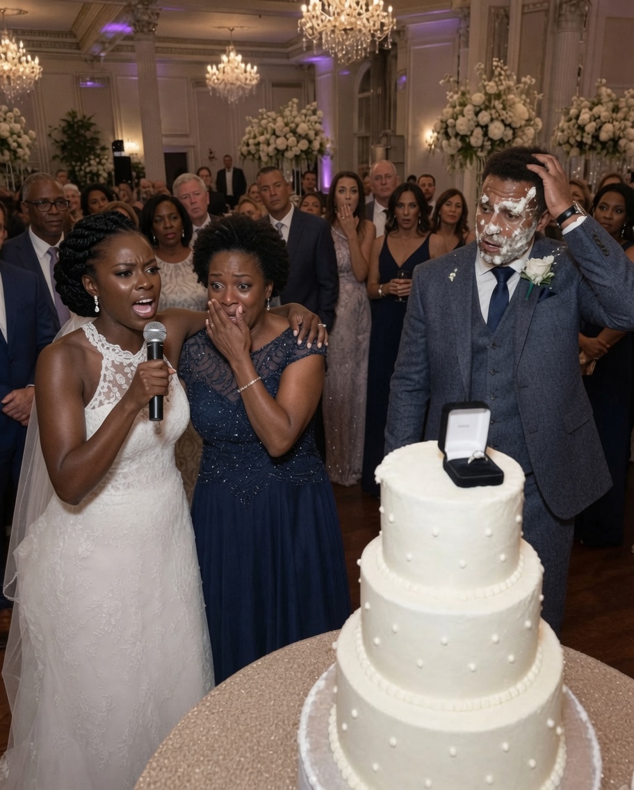 At our grand wedding reception, my wealthy groom intentionally dropped a hundred-dollar bill at my mother's feet.