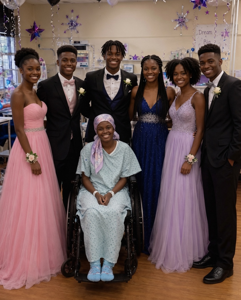 My daughter's classmates brought prom to her hospital room because she couldn't attend due to leukemia