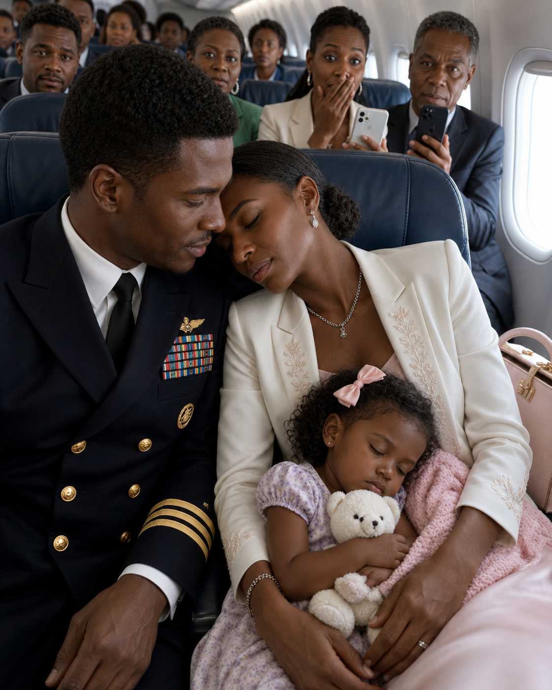 Three Weeks After My Divorce, I Pretended to Fall Asleep on a Coast Guard Commander's Shoulder to Keep Curious Passengers From Recording Him.