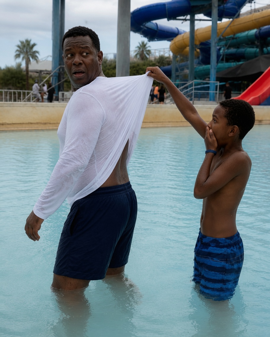 My husband of 22 years REFUSED to take his long-sleeve shirt off at the water park—when our 9-year-old son yanked it up as a joke, I discovered the SHOCKING TRUTH.