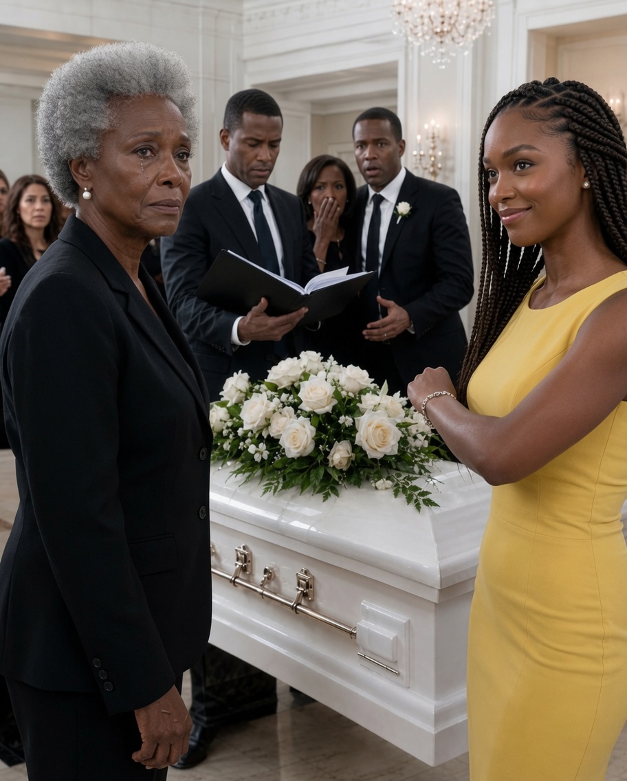 At my daughter's funeral, my son-in-law's mistress stepped toward me, put on my daughter's bracelet, and whispered, "I've won."