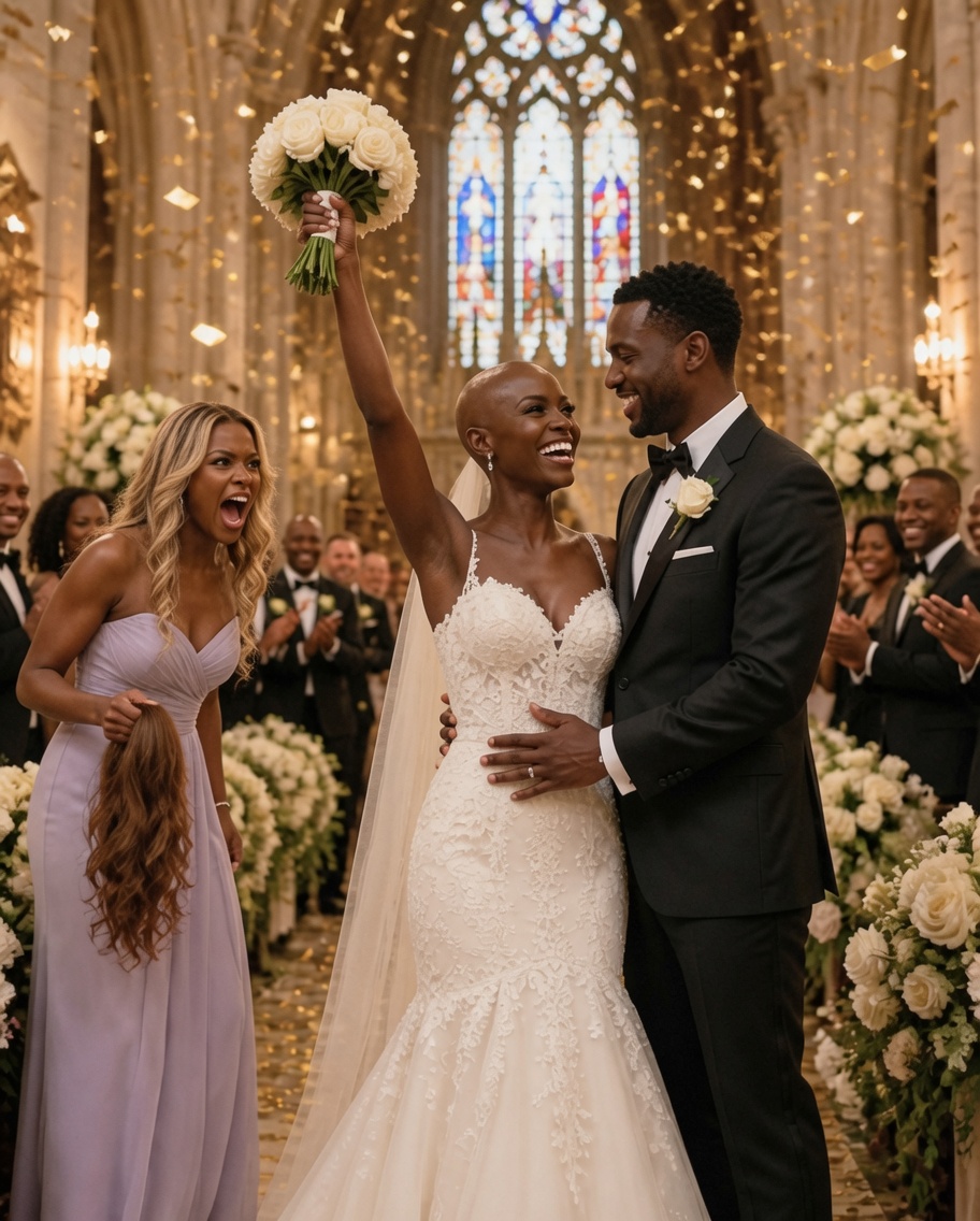 Before my $5M wedding, my cruel golden sister hid my wig to mock my chemo hair loss.
