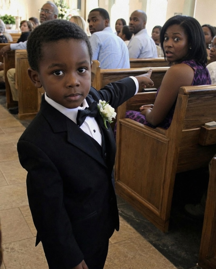 On our wedding day, my fiancé's 5-year-old son ran up to the altar, pointed at a woman, and yelled, "DAD, YOU ALREADY HAVE A WIFE!"