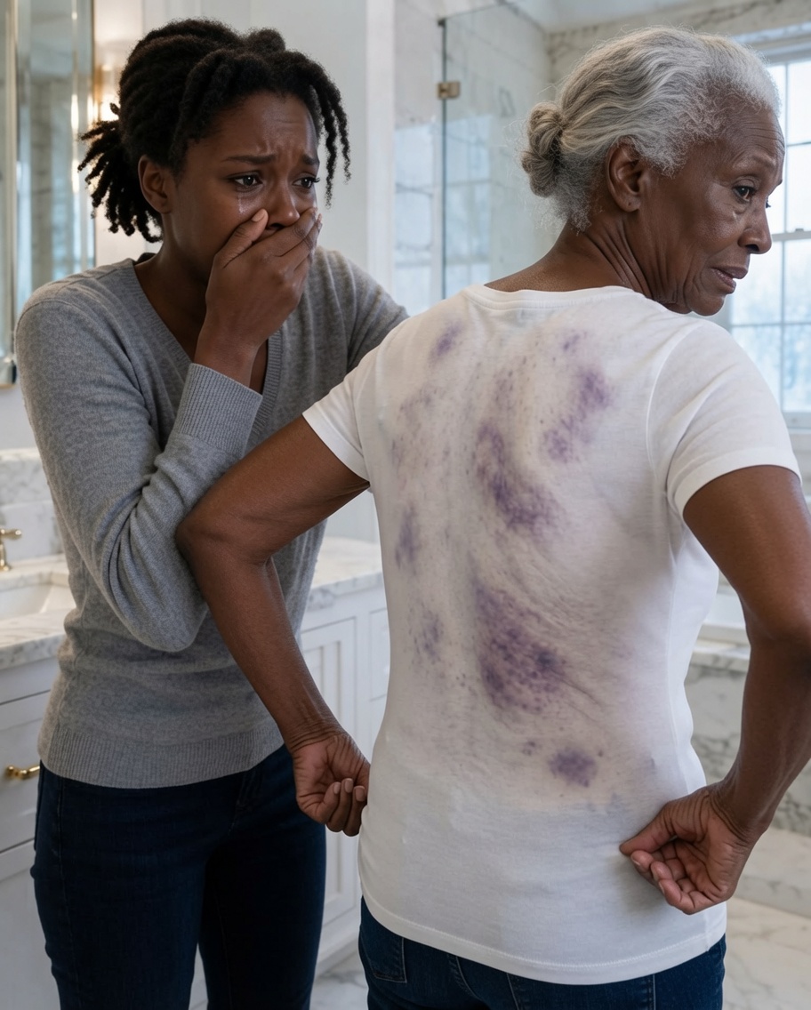 I came home to visit my elderly mother, but when I offered to help her bathe, she pulled back in panic.