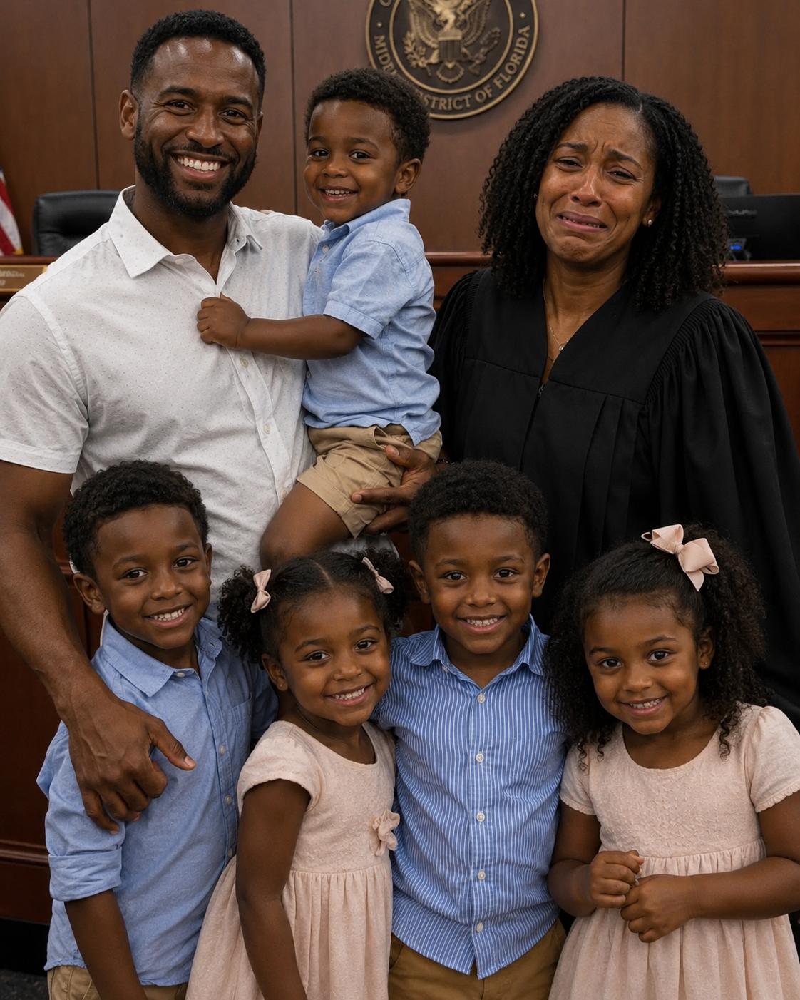 This Single Dad Fought to Adopt 5 Siblings Under 7 Before They Were Separated — The Judge Broke Down After Learning His Motive.