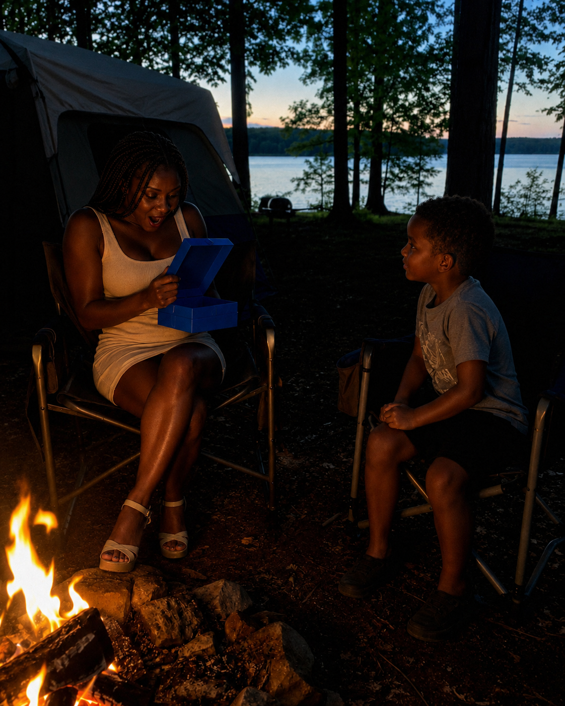 My ex-husband brought his new entitled girlfriend to our son's dream birthday campout—by the time we lit the bonfire, my son had already planned the perfect lesson.