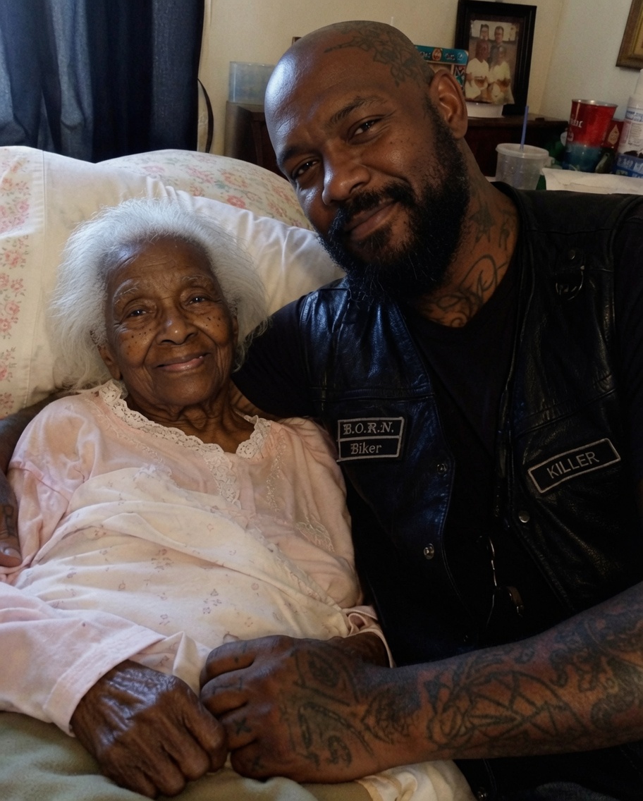 My 81-year-old mother fired her sweet caregiver and replaced her with a heavily tattooed biker — when I found out why, my knees gave out right there.