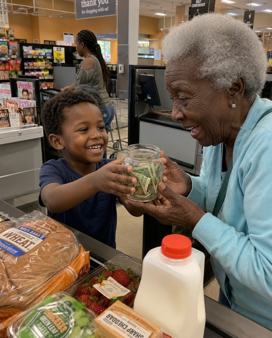 My 6-year-old paid for a stranger's groceries with his tooth fairy money— I never expected what arrived in the crimson suitcase a few days later.