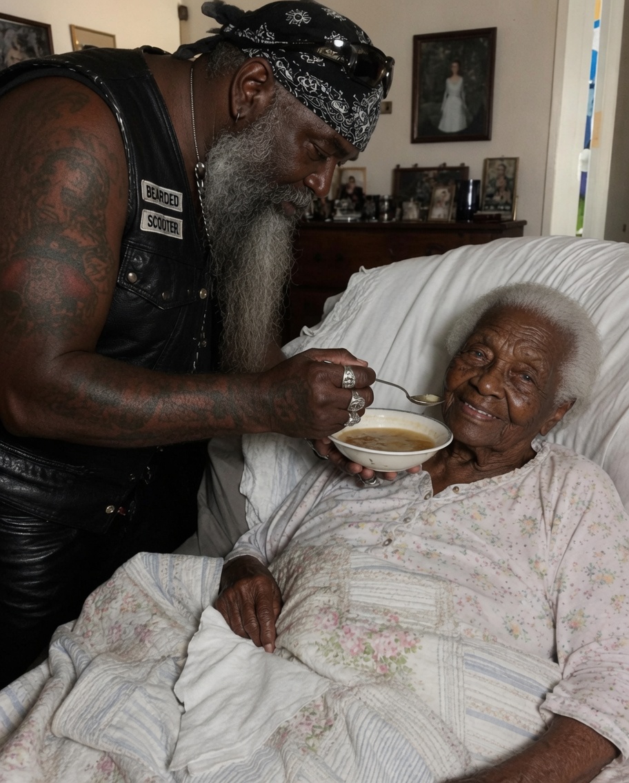 My 81-year-old mother fired the caregiver who had looked after her for years and hired a tattooed biker instead — when I learned WHY, my knees gave out.