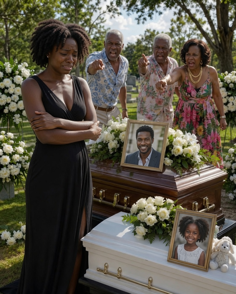 I buried my husband and my little girl on a gray Tuesday, while my own parents lounged under the Caribbean sun.