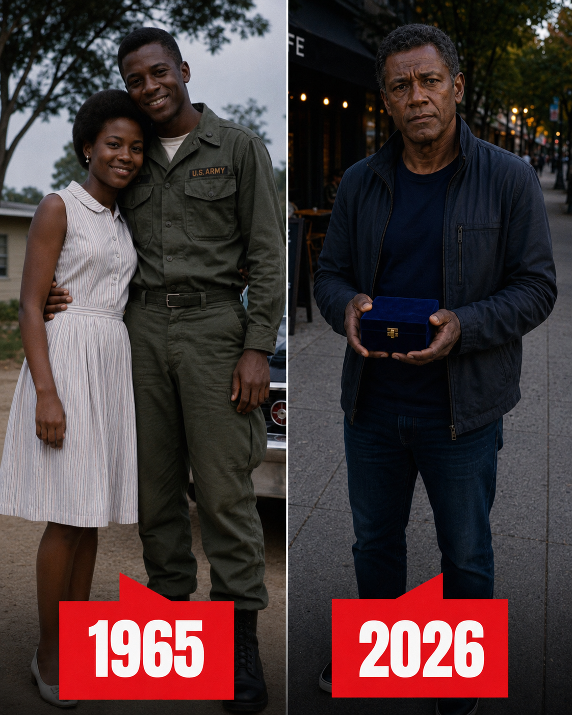 I'm eighty and never married after my first love disappeared in Vietnam — last week, a stranger who was his spitting image handed me a blue box.