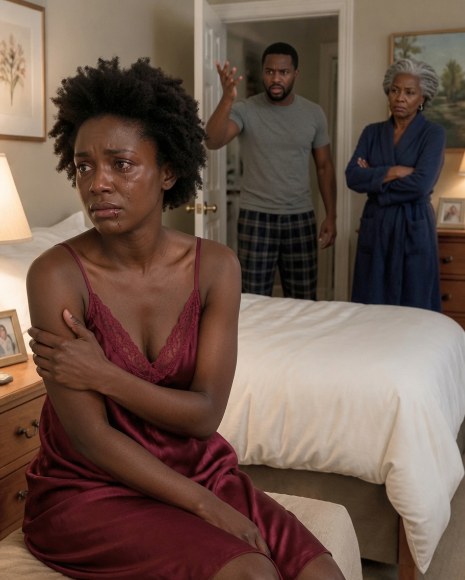 At 3 am, my husband dragged me from bed and h*t me until my lip bl3d, yelling: "Get up, useless woman!" His mom laughed.
