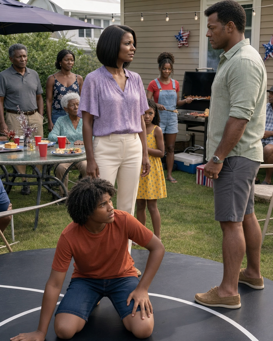 My brother-in-law m0cked my thirteen-year-old son at a family cookout, then turned his insults toward me while my husband remained silent.