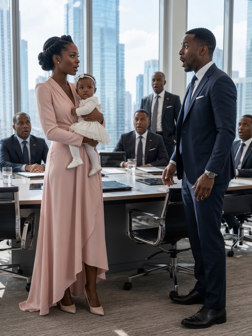 My Billionaire Husband Thought He Was Signing Divorce Papers—Until I Walked Into His Boardroom Carrying Our Five-Month-Old Daughter