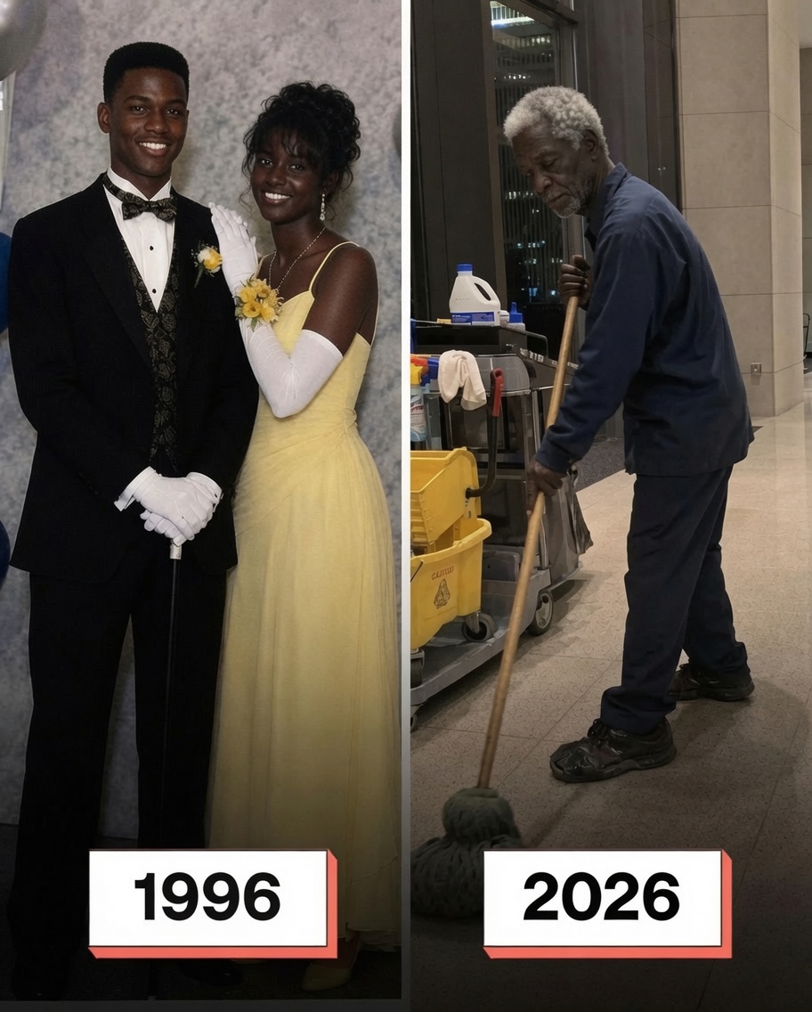 My father left my mother on graduation night, before I was even born — thirty years later, I found him mopping the floors in my own company and decided to change his life.
