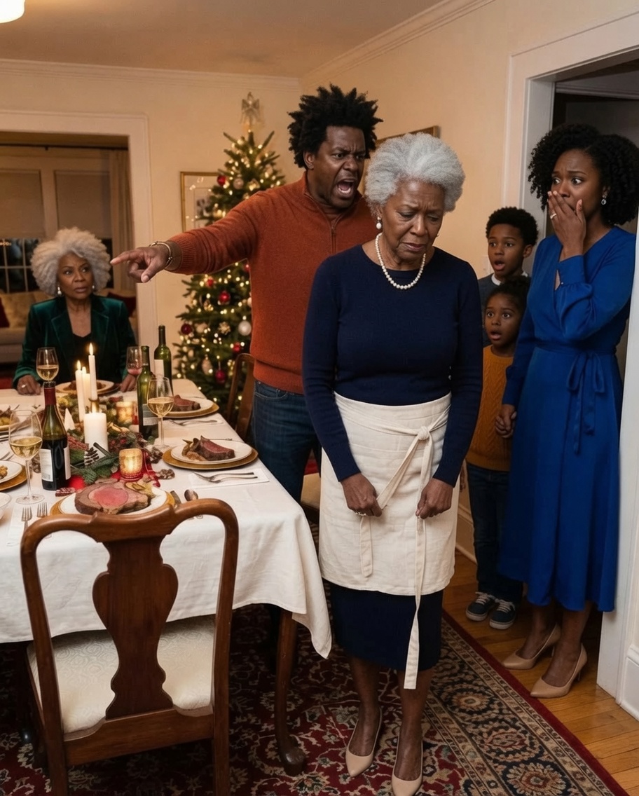 My son-in-law stared directly at me on Christmas night and said, "You're not sitting here," while pointing to the head of the table inside my own home.