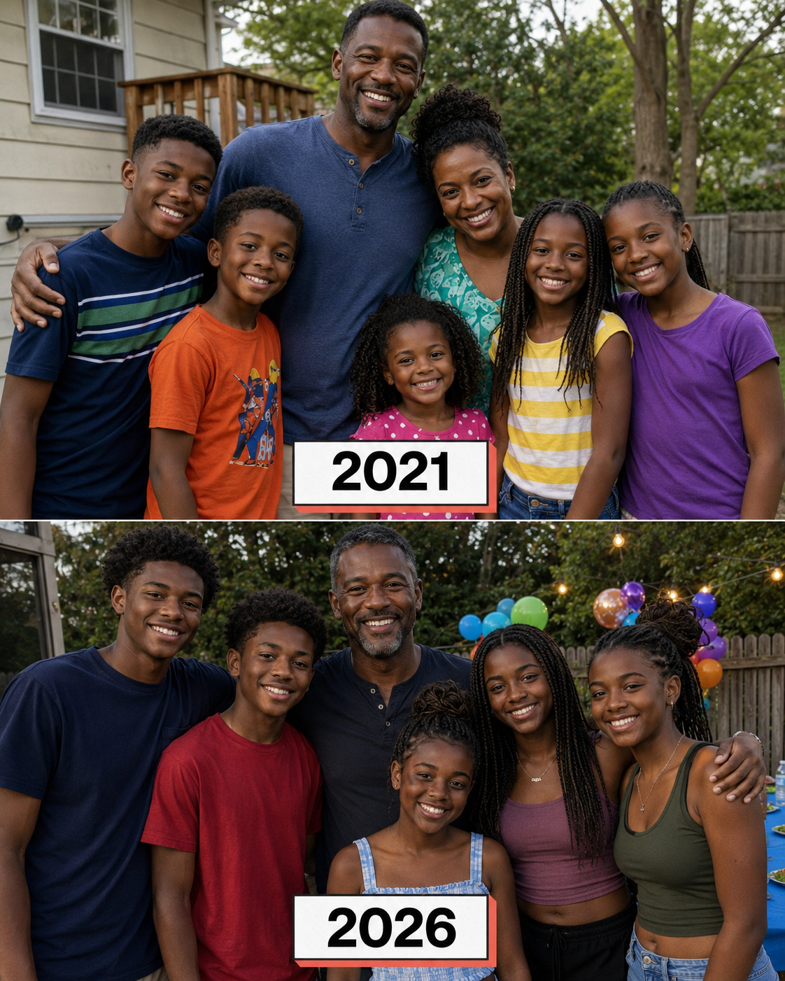 I raised my late wife's five kids for 5 years after she passed away — on her youngest daughter's 10th birthday