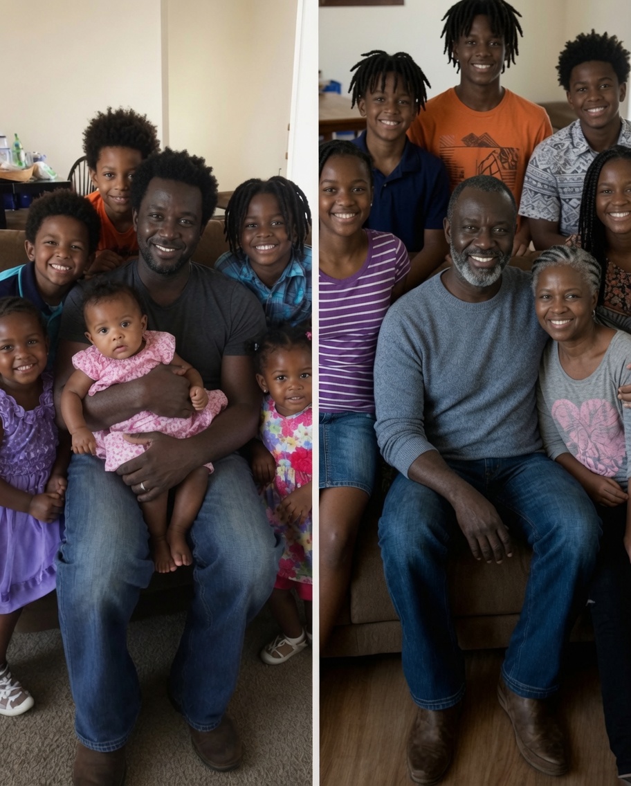 My wife left me with our six children — 12 years later, she came back for our son's birthday, and he handed her a box that made her turn pale.