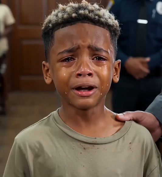A courtroom came to a halt when a little boy interrupted the hearing...