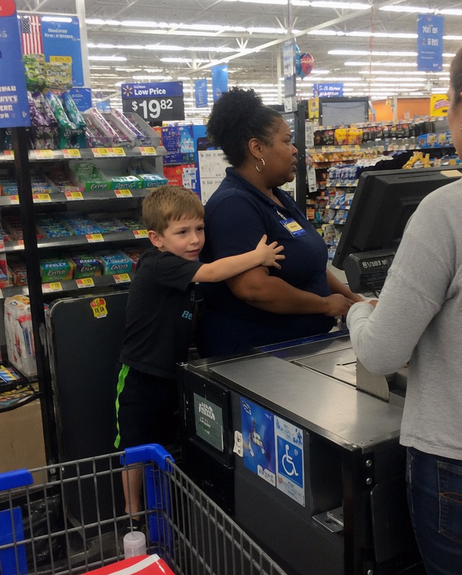 My Son's Response to a Customer Screaming at His Favorite Cashier Brought Everyone in the Store to Tears