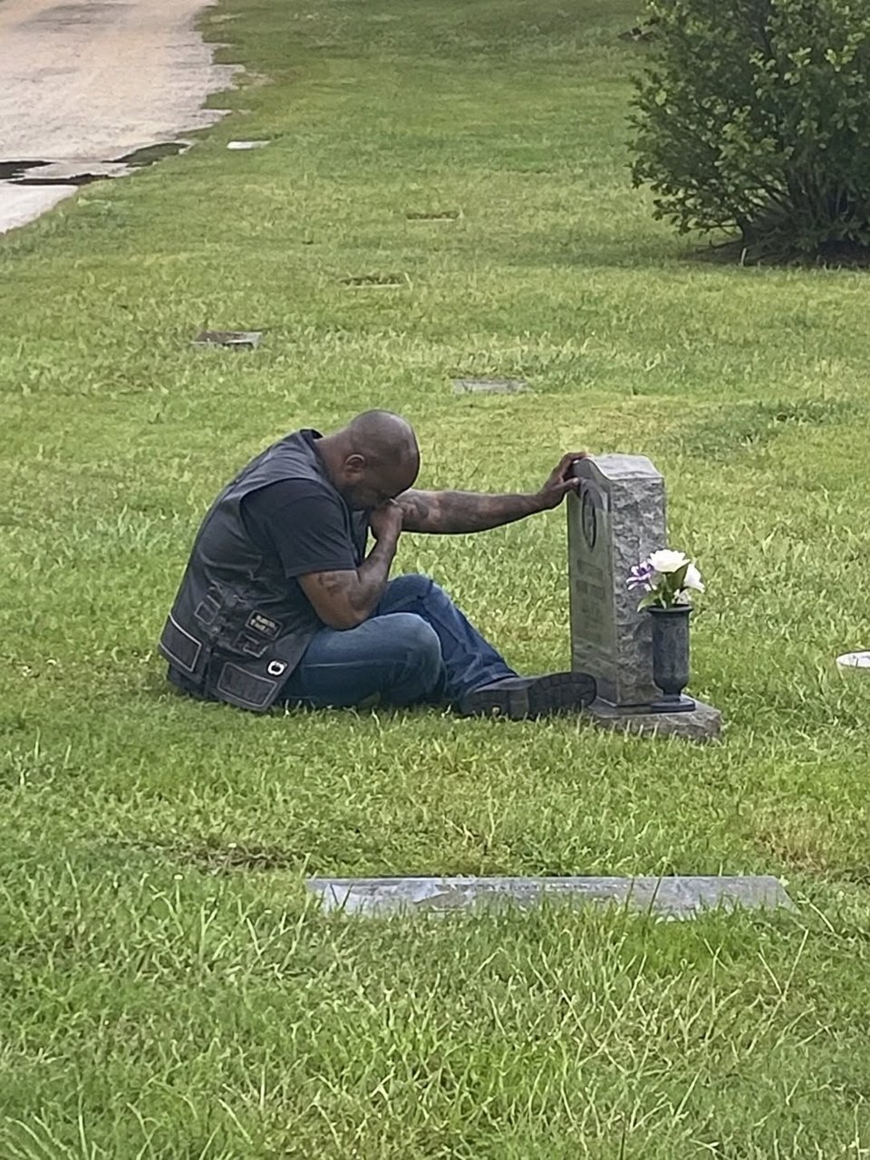 A biker came to my wife's grave every single week, and for months, I had no idea who he was.