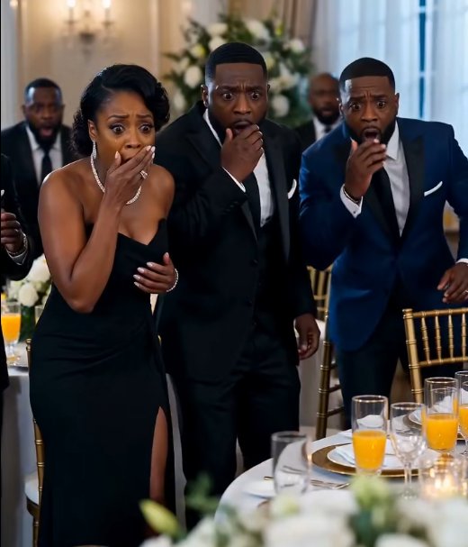 A maid struck a glass from a groom's hand in the middle of a grand wedding…