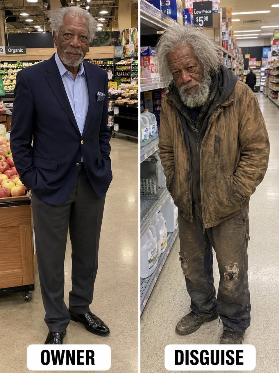 I dressed like a homeless man and stepped into my own supermarket to choose my heir — then someone GRIPPED MY HAND so tightly I froze.