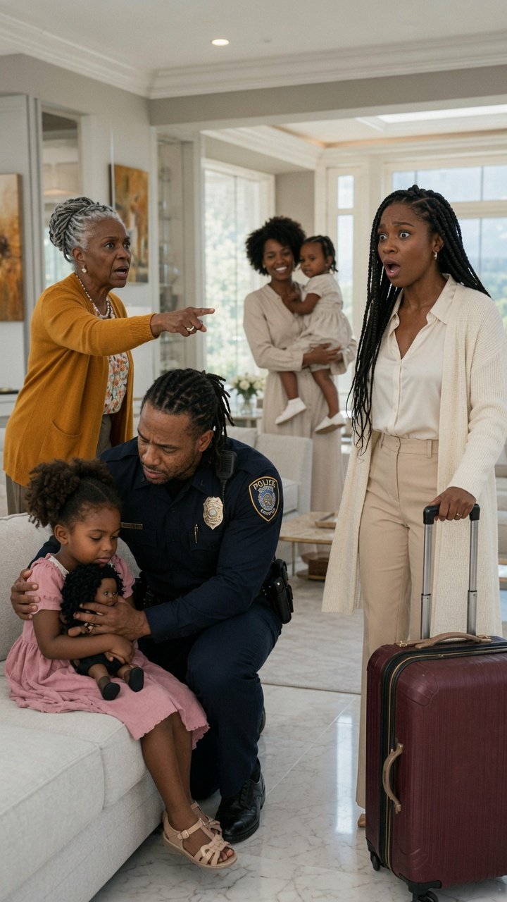 "Take her away so she learns her lesson!" my mother shouted, pointing at my five-year-old daughter while two police officers stood in the middle of my living room.
