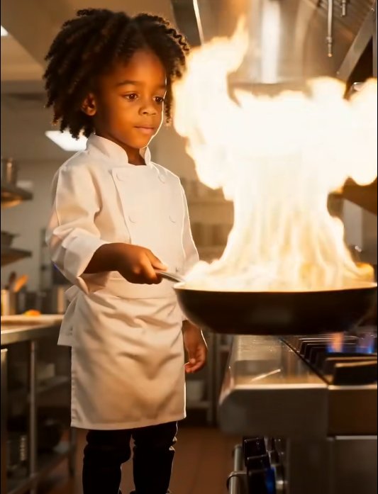 The restaurant kitchen was in total chaos.