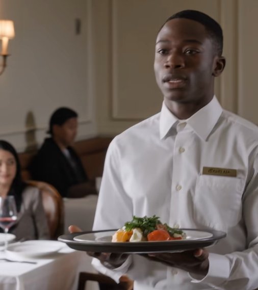 The entire restaurant fell silent when a businessman stormed through the front entrance.